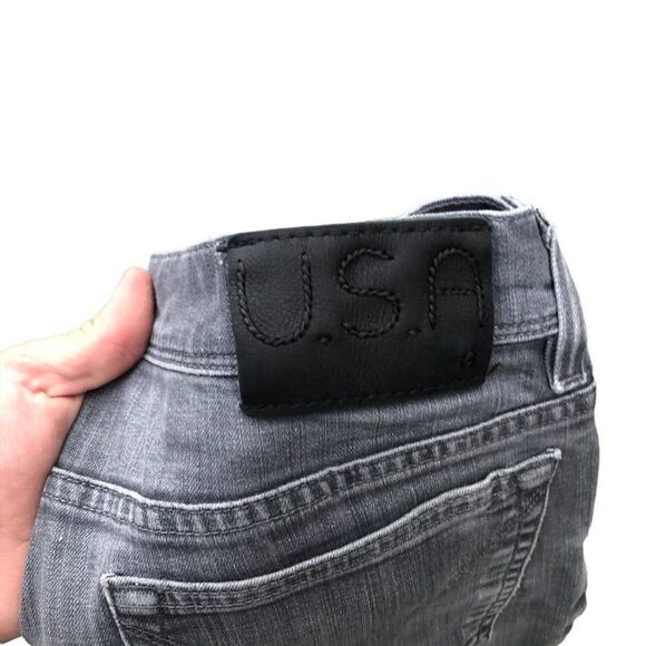 RARE John Varvatos Designer Jeans Size 36 Gray - Picture 10 of 12